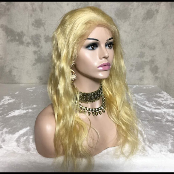#613 human hair full lace wig body Wave main image 5